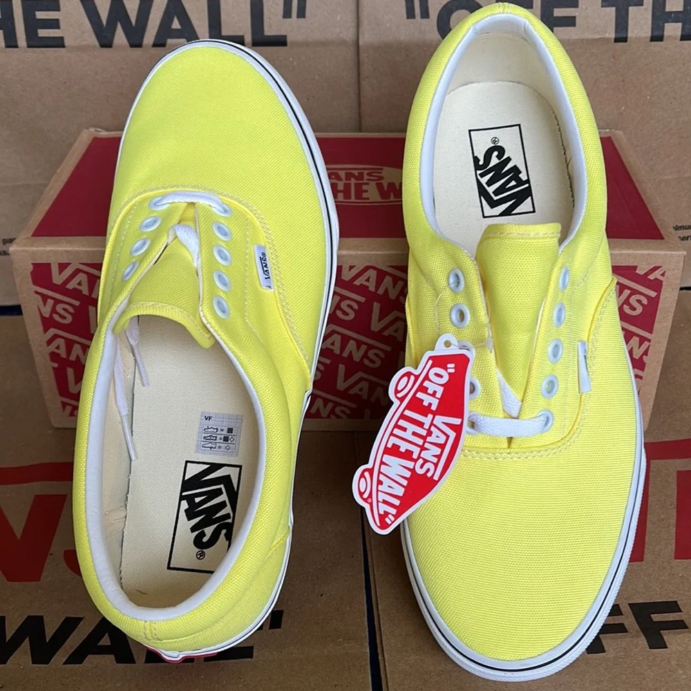 Vans Era Neon Lemon Tonic/True White sneakers WMNS - Picture 13 of 16